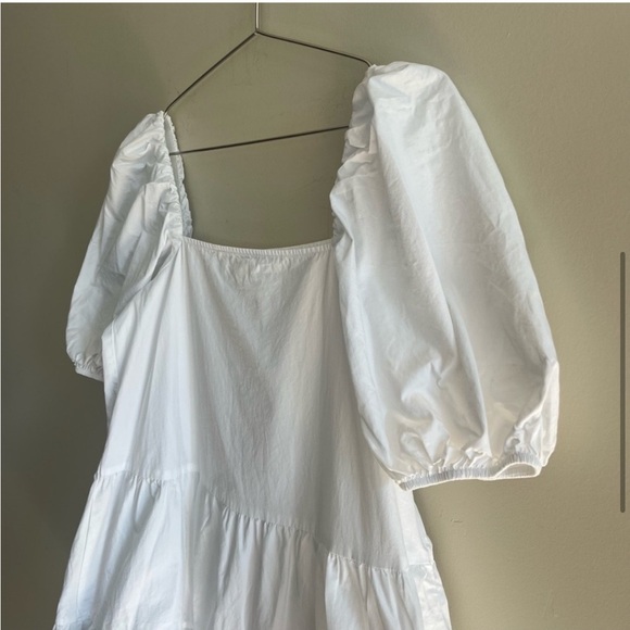 H&M White Puff Sleeve Dress - Picture 5 of 10